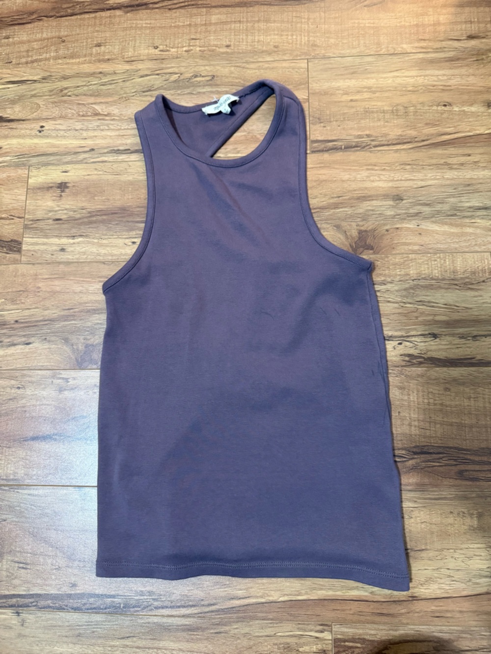 Madewell Dusty Lavender asymmetrical tank T47